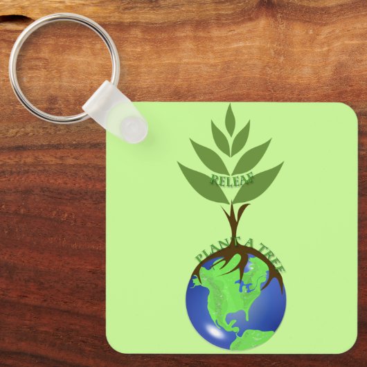 木を植えよう ReLeaf キーホルダー (正面)