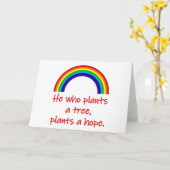 木を植える人 カード (黄色い花)