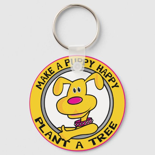 木を植える キーホルダー (正面)