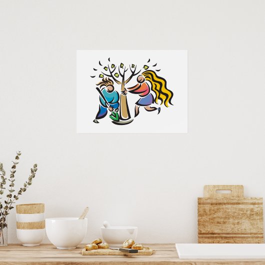 木を植える ポスター (キッチン)