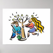 木を植える ポスター (正面)