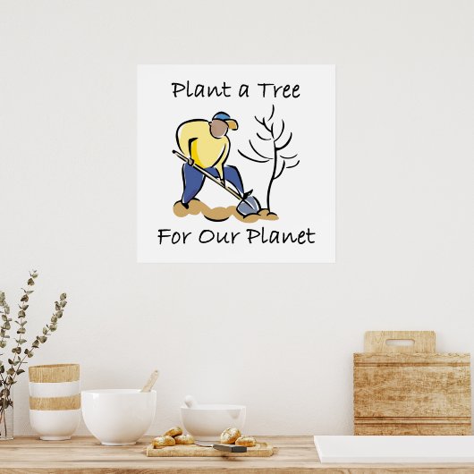 木を植える ポスター (キッチン)