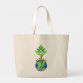 木を植えるReLeaf ラージトートバッグ (裏面)
