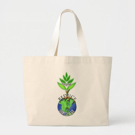 木を植えるReLeaf ラージトートバッグ (正面)