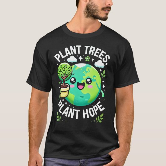 「木を植え、希望を植える Tシャツ (正面)