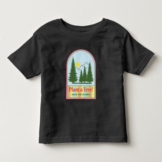 木を植え、惑星を救い、タンククールトップ トドラーTシャツ (正面)