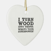 木を物に変える セラミックオーナメント (右)