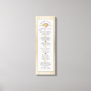 木を育てる健康な子どもの書道を建てる キャンバスプリント