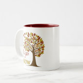 木を育てる ツートーンマグカップ (正面左)