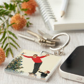 木を越えること キーホルダー (正面右)