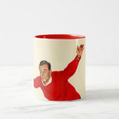 木を越えること ツートーンマグカップ (中央)