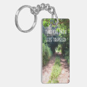 木を通した土道 キーホルダー (正面左)