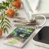 木を通した土道 キーホルダー (正面右)