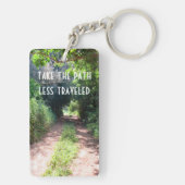 木を通した土道 キーホルダー (裏面)