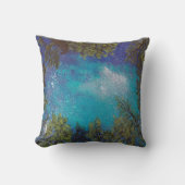 木を通した星-枕 クッション (正面)