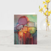 木を通した森林 • ミシェールAbrams -カード カード (黄色い花)