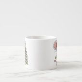 木を飾っているクリスマスのマウス エスプレッソカップ (正面)