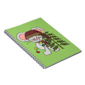 木を飾っているクリスマスのマウス ノートブック (右側)