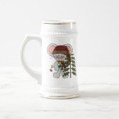 木を飾っているクリスマスのマウス ビールジョッキ (左)