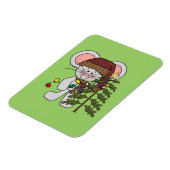 木を飾っているクリスマスのマウス マグネット (左側)