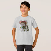 木を飾っているクリスマスのマウス Tシャツ (正面フル)