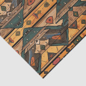 木アステカフェイク瓦パターンの分離 薄葉紙 (詳細)