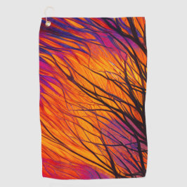 木アートの枝 ゴルフタオル