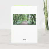 木エネルギーX 5つのイメージの挨拶状 カード (裏面)