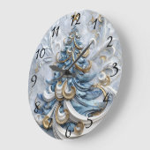 木エレガントに飾時計 ラージ壁時計 (傾斜)