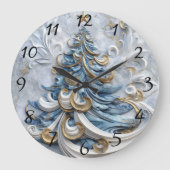 木エレガントに飾時計 ラージ壁時計 (正面)