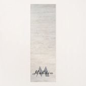 木エレガントスタイリッシュ製フェミニンモノグラム ヨガマット (正面)