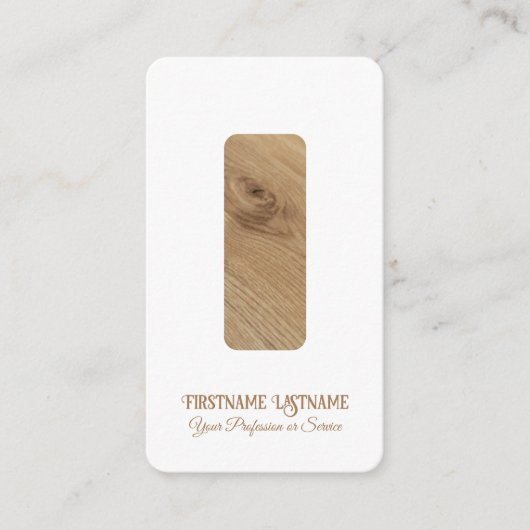 木エレガントミニマル製スタイルインテリア設計者 名刺 (正面)