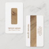 木エレガントミニマル製スタイルインテリア設計者 名刺 (正面/裏面)