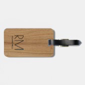 木エレガントモダン様モノグラム ラゲッジタグ (裏面横)