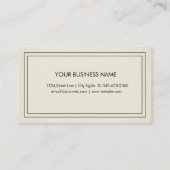 木エレガント庭の芝生のロ気にゴの横緑色 名刺 (裏面)