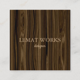 木エレガント目2 スクエア名刺