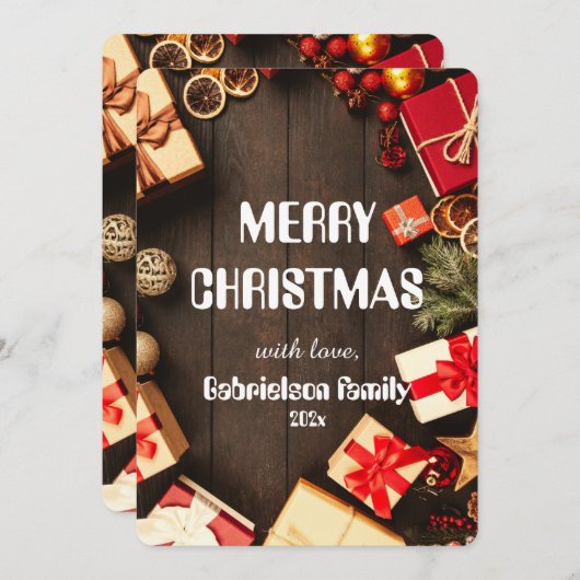 木エレガント科クリスカスタマイズマ シーズンカード (正面/裏面)