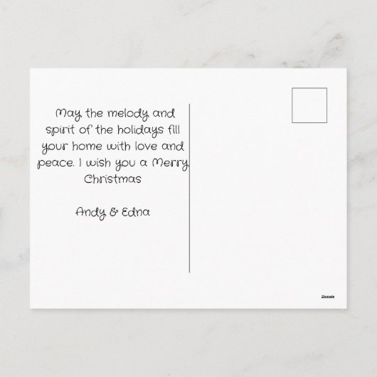 木エレガント科クリスカスタマイズマ シーズンポストカード (裏面)