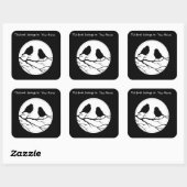 木カスタマイズの自然の二鳥の色 スクエアシール (シート)