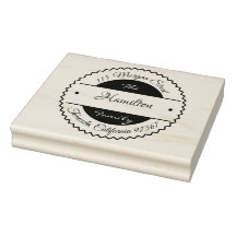 木カスタマイズ製ゴム印