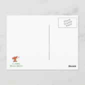 木カスタムの水色フクロウ,月,鳥,自然 ポストカード (裏面)