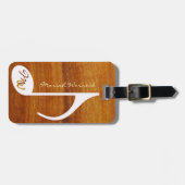 木カスタムの音符 ラゲッジタグ (正面横)