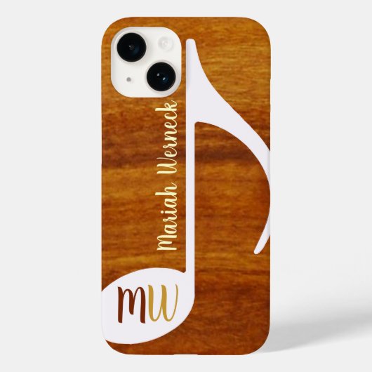 木カスタムの音符 Case-Mate iPhoneケース (裏面)