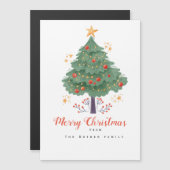 木カスタム付きクリスマスカード (正面/裏面)