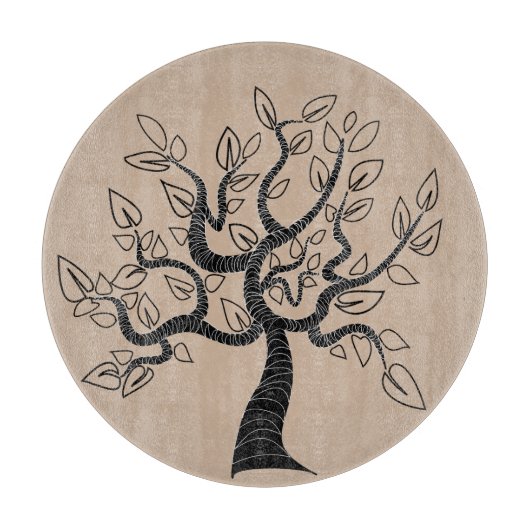 木カスタム付き板 カッティングボード (正面)