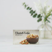 木カッ違うプに木の実を混ぜる 名刺 (スタンド正面)