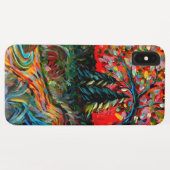 木カラフルと川絵画の Case-Mate iPhoneケース (裏面(横))