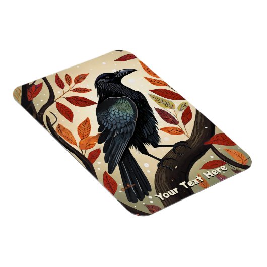 木カラフルに刺された烏 マグネット (右側)