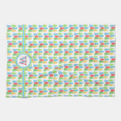 木カラフルのクリスマス用キッチンタオル キッチンタオル (横)