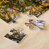 木カラフルの上 ジグソーパズル (側面)